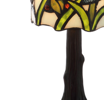 Hummingbird Tiffany Style 12" LED Table Lamp - JONATHAN Y